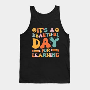 It's A Beautiful Day For Learning Retro Tank Top